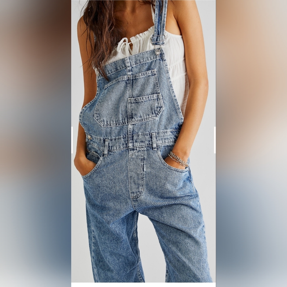 NWT We The Free Ziggy Denim Overalls Shop All We The Free Size XL - Picture 4 of 8